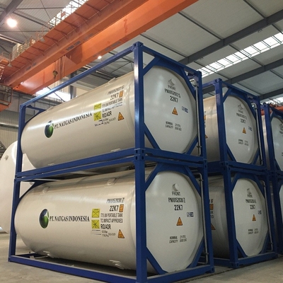 Envase los 40ft del tanque de almacenamiento criogénico de WH590E T50 los 20ft BV CCS