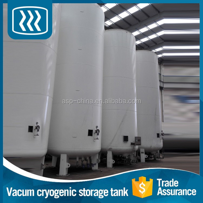 20 toneladas de almacenamiento criogénico del tanque LO2 LN2 del lar del GASERO de vertical del tanque horizontal