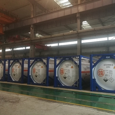 Envase del tanque del estándar de ISO del amoníaco líquido los 20ft los 40ft