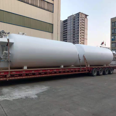 El tanque de almacenamiento criogénico horizontal del CO2 del líquido de 16MnDR Q235-B 2.2MPa