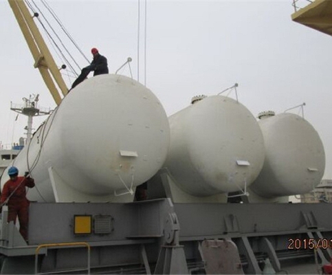 El tanque de almacenamiento criogénico horizontal del CO2 del líquido de 16MnDR Q235-B 2.2MPa